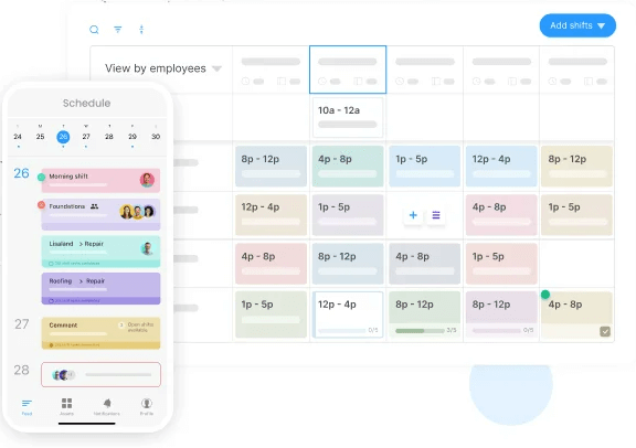 Connecteam - Best staffing software for drag-and-drop scheduling and employee task management