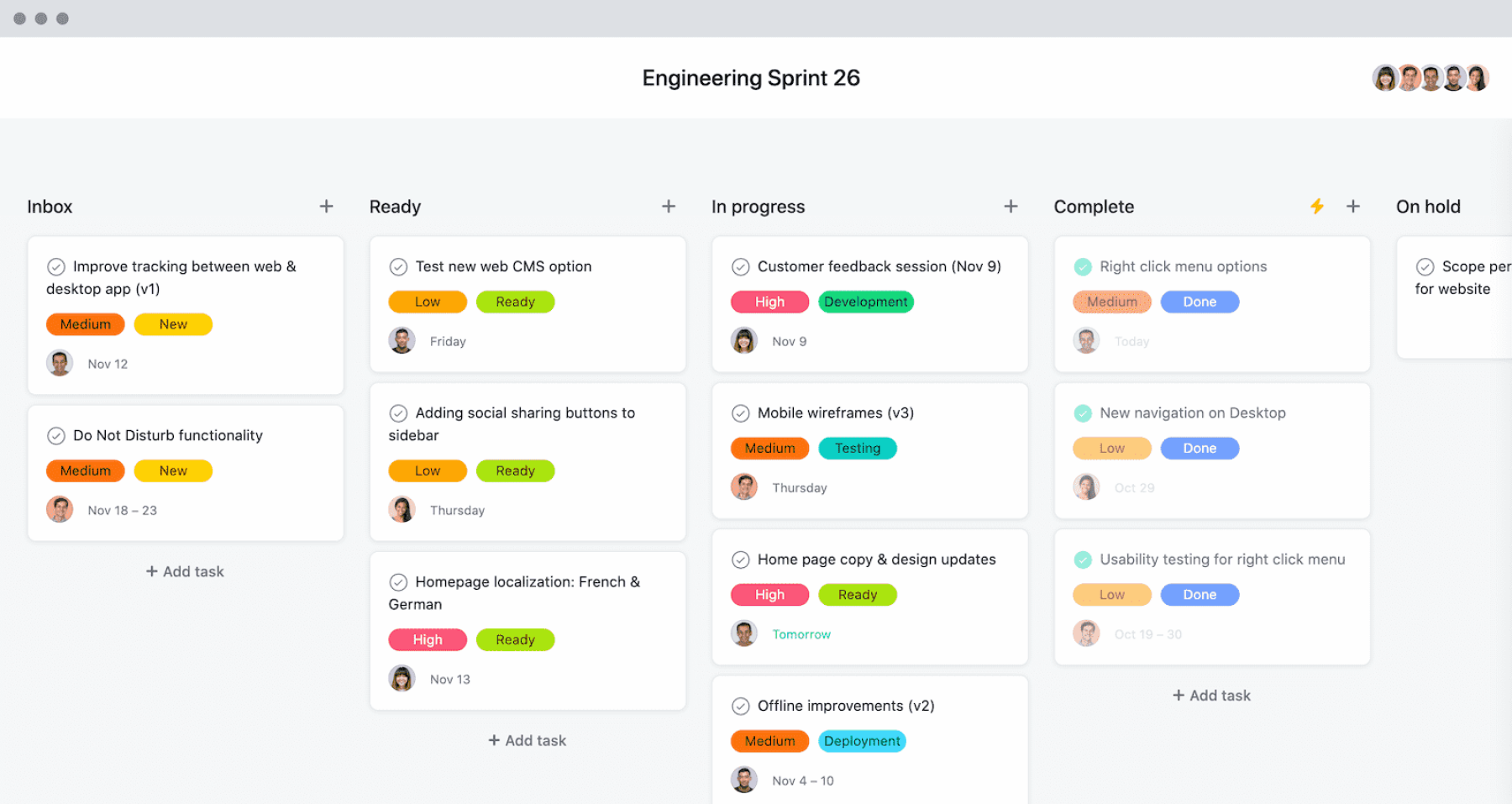 Asana - Best for Kanban-style task scheduling