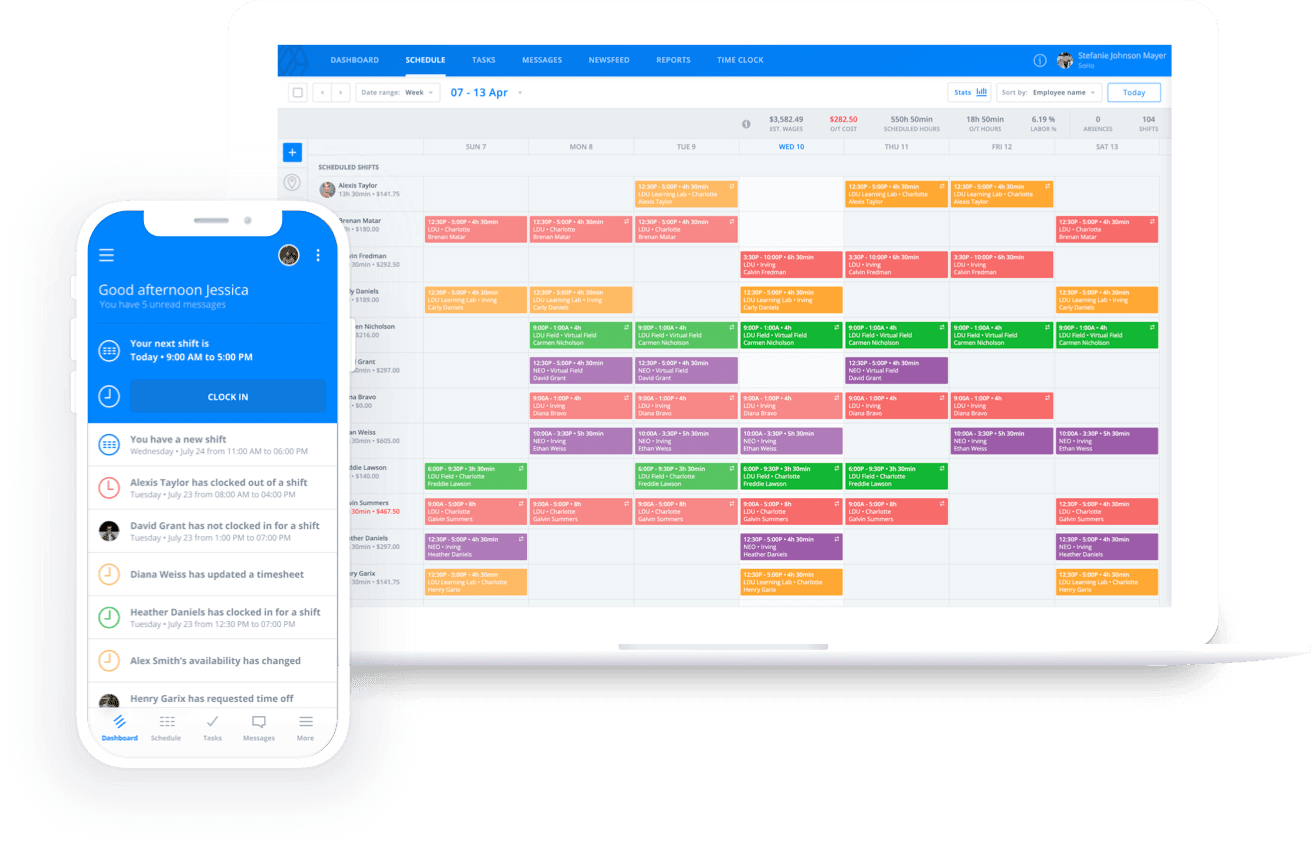 Sling - Best free employee scheduling software for group scheduling