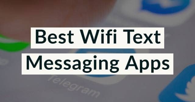 wifi messaging apps