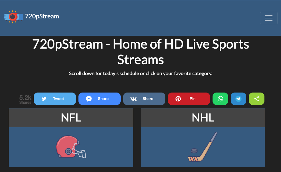 Top 22 Best 720pstream Alternatives To Watch Sports In HD - TechBrains