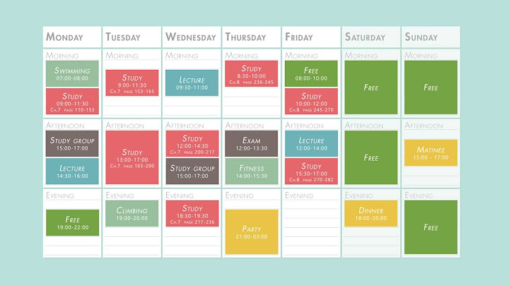 My Classes – Timetable And Study Planner