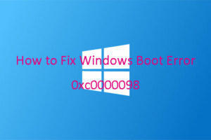 Run SFC to Fix Error Code 0xc0000098 Windows 10