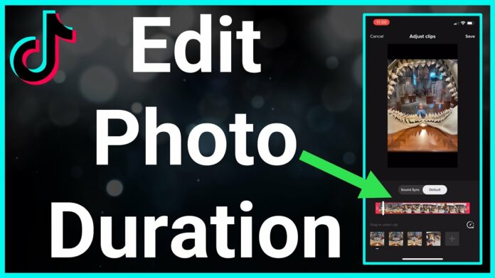 how to edit duration of photos on tiktok on iPhone