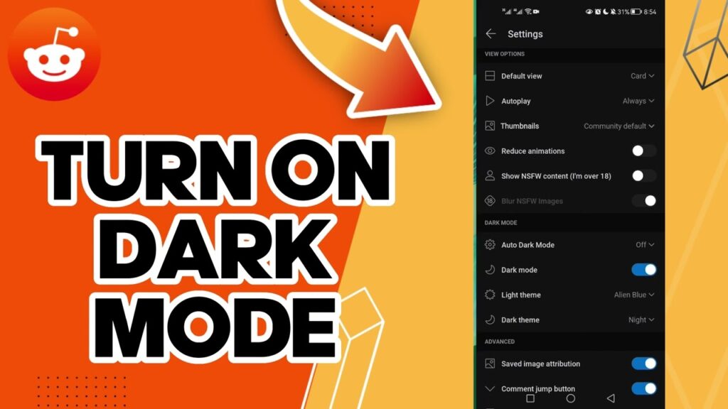 How To Enable Reddit Dark Mode?